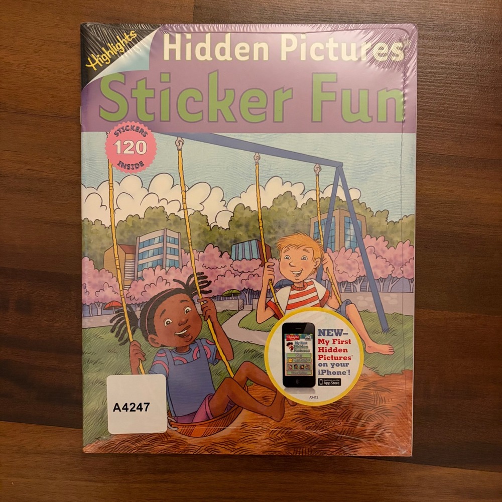 NEW 5 Highlights Hidden Pictures Sticker Fun Kids Activity Book‎ 120 Stickers